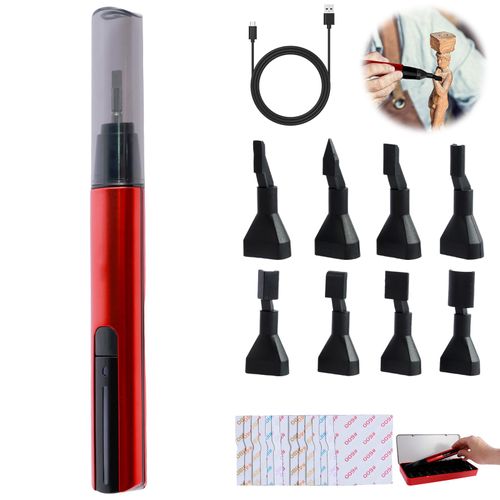 Reciprocating Sander USB Quick Charging Electric Sanding Pen with 8pcs Sanding Head 3 Gears Adjustable Mini Pen Sander Tool Portable Polishing Machine for Small Sanding Precision Polishing DIY
