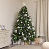 Melody Maison White Glitter Ball Garland - 200cm