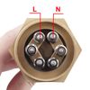 DERNORD 220V 4500W 1-1/4 Inch Heating Element Copper Flange 3U Type