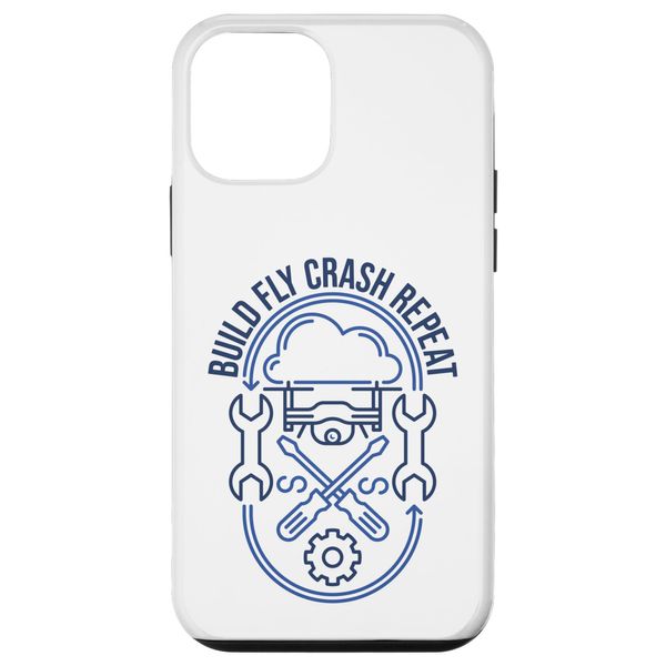Phone Case for iPhone 12 mini FPV Drone Pilot - Drone Build Fly Crash Repeat FPV Drone