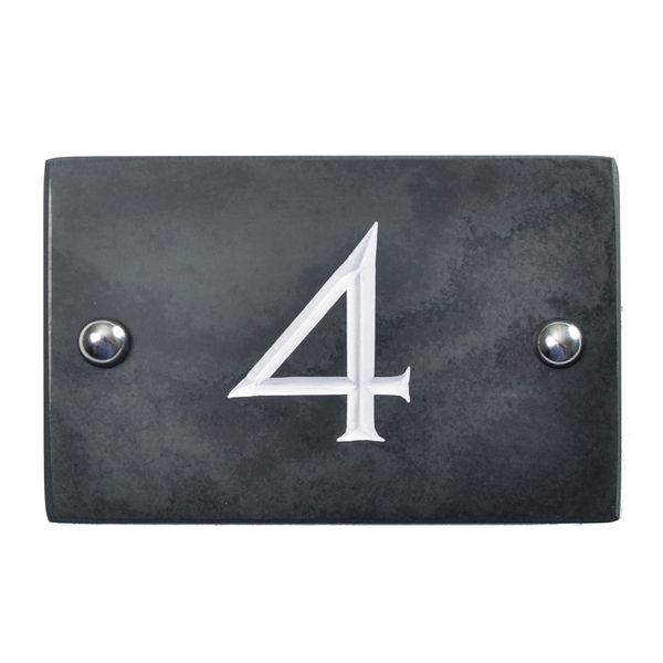 slate house number 4