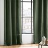 Douceur d'Intérieur Plain Microfibre Eyelet Curtain 140 x 280 cm Khaki