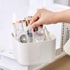 Minicoco Storage Box Multipurpose Table Organiser Cleaning Caddy with Handle Bathroom Caddy Art Caddy (White)