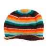 LOUDelephant Hand Knitted Wool Beanie Hat - Stripe Retro D