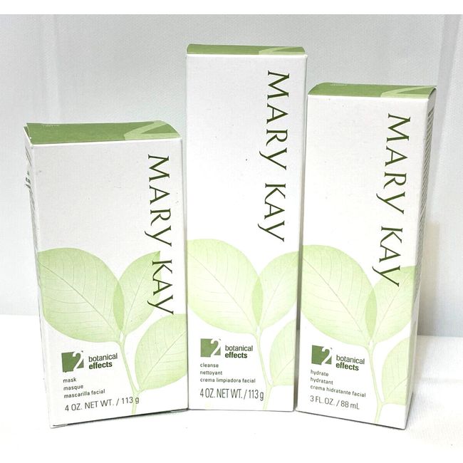 Set of Mary Kay Botanical Effects2 MASK, CLEANSE, & HYDRATE (+ Free Shipping)