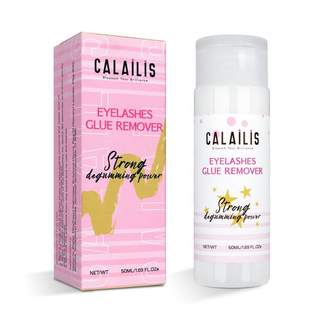 Calais Wimpernverlängerungs-Entferner, Wimpernkleber-Entferner, sanfter nicht reizender Wimpernentferner für Wimpernverlängerungen, empfindliche Augen, Wasser und Öl, 50 ml