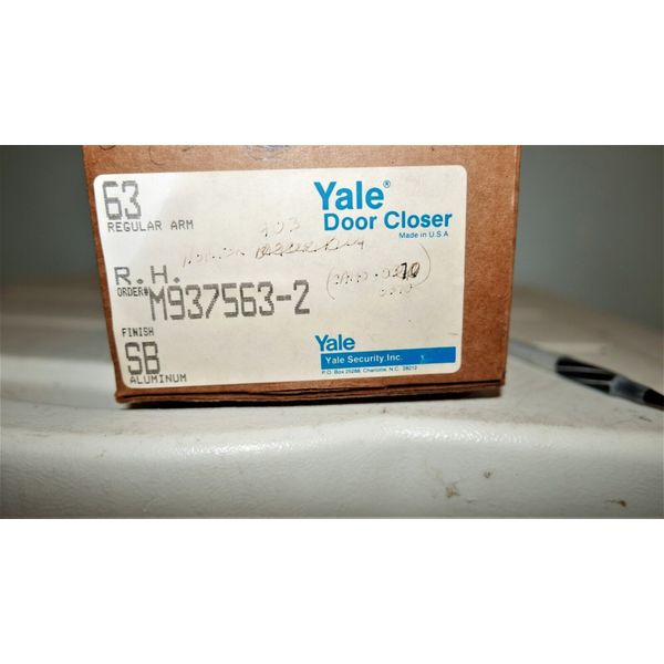 New Yale 63 Regular Arm R.H.  Commercial Door Closer