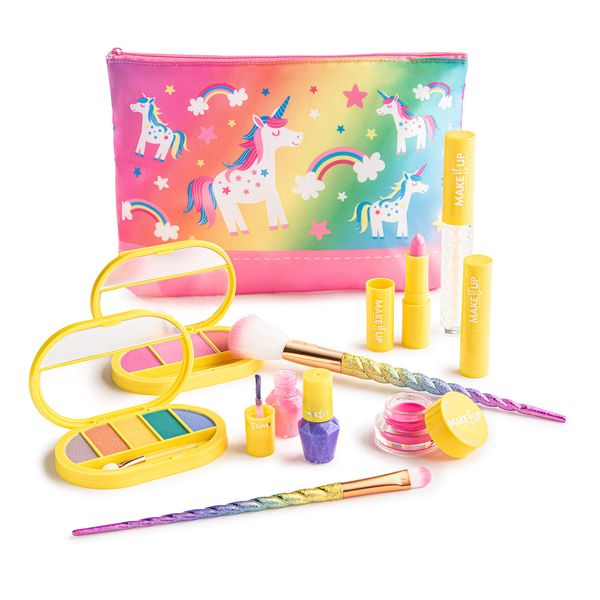 Make it Up Unicorn Collection - Washable - Non Toxic - Safe Makeup Set for Children