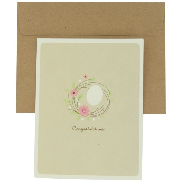 Prima 200428 Single Greeting Card, Congratulation, 5-1/2 by 4-1/4-Inch