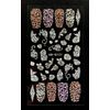 LANODO 3pcs Nail Stickers 5D Valentine's Day Rose Multiple Styles DIY Nail Stickers Set