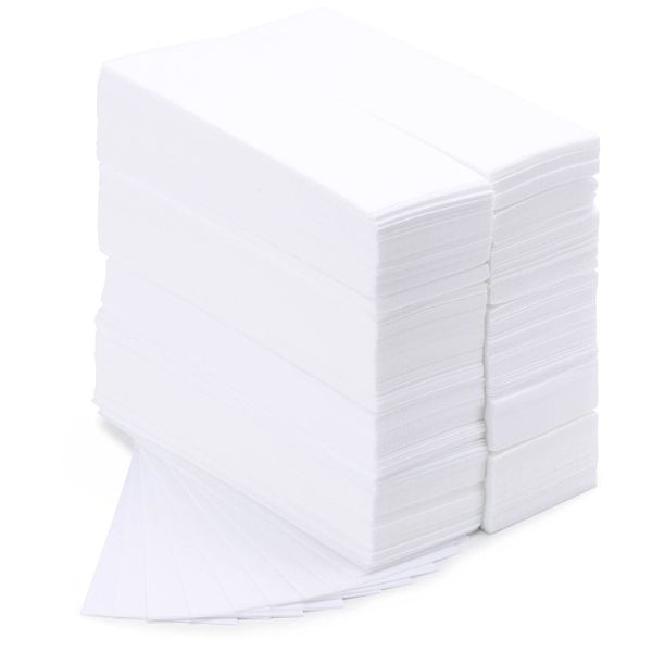 800 Pieces Non Woven Wax Strips Body and Facial Hair Removal Waxing Strips Soft Waxing Paper Sheets - 7.5 x 2.6 Inches