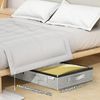 4-Pack 4.5 Inch Low Profile under Bed Storage Bins with Lids for Clothes Blanket