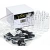 Vivaplex, 12, Clear, 2 oz, Plastic Bottles, with Black Fine Mist Sprayers
