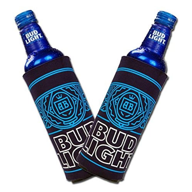 Bud Light Aluminum Bottle Cooler - Set of 2