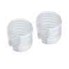 Benytro 24 Pcs Durable Clear Plastic Shower Curtain Rings,O-Shape PP Plastic Material Shower Curtain Hook Accessory Slide Easy Snap Button Closure Strong Easy to Slide