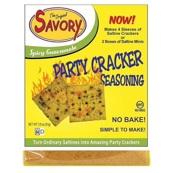 Savory Saltine Seasoning, 1.4 Ounce, Spicy Guacamole, 1 Pack