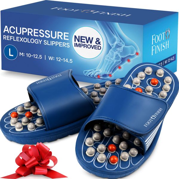 LOVE, LORI Plantar Fasciitis Relief Acupressure Slippers, Reflexology Foot Massager for Neuropathy Pain Relief Plantar Fasciitis Massager, Works as Acupuncture Mat Health Care Products Dad Gifts