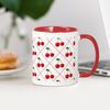 CafePress Retro Cherry Argyle Mug 11 oz (325 ml) Ceramic Coffee Mug