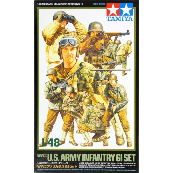 Tamiya WWII, US Army GI set (Japan import), 1:48
