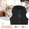 Black Escape Proof Cat Pet Mesh Harness Adjustable Control Kitten Walking Jacket