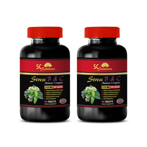 mood boost focus - STRESS B & C - anti aging face for men 2 BOTTLE