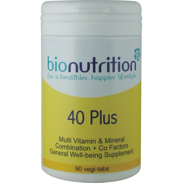 Bio Nutrition 40 Plus One-A-Day Multivitamin: 90 vegi-tabs