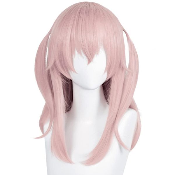 LAOBAO Cosplay Wig, Kisa Juko, Heat Resistant, Disguise Wig, Long, Pink, Twin Tails, Costume Accessories, Parties, Halloween, Costumes, Cultural Festivals, Events, Cosplay Wig