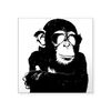 CafePress The Shady Monkey Sticker Square Bumper Sticker Car Decal
