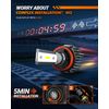 SEALIGHT LED Headlight Bulbs Conversion Kit 9005+H11 High Low Beam Bright White