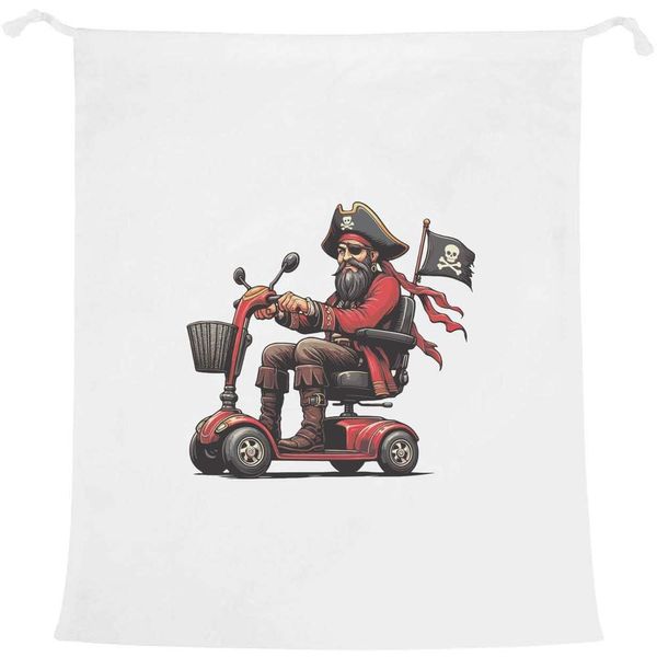 'Pirate On Mobility Scooter' Laundry/Washing/Storage Bag (LB00033886)