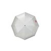 Bridgestone UM2403SR Folding Silver Umbrella, Silver/Red, 2024 Model