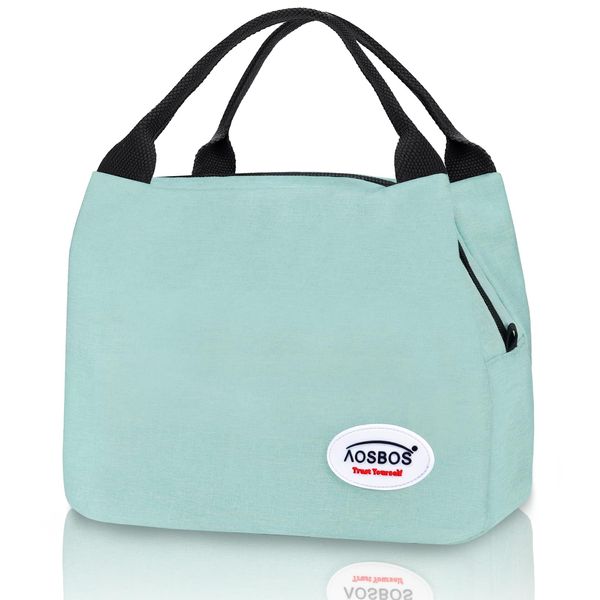 Aosbos Lunch Bag Insulated Lunch Bags for Women Water-Resistant Thermal Lunch Tote Bag Small Cool Bag Lunch Box for Men Ladies Girls Kids Adults Work Office School Picnic Outdoor, 8.5L