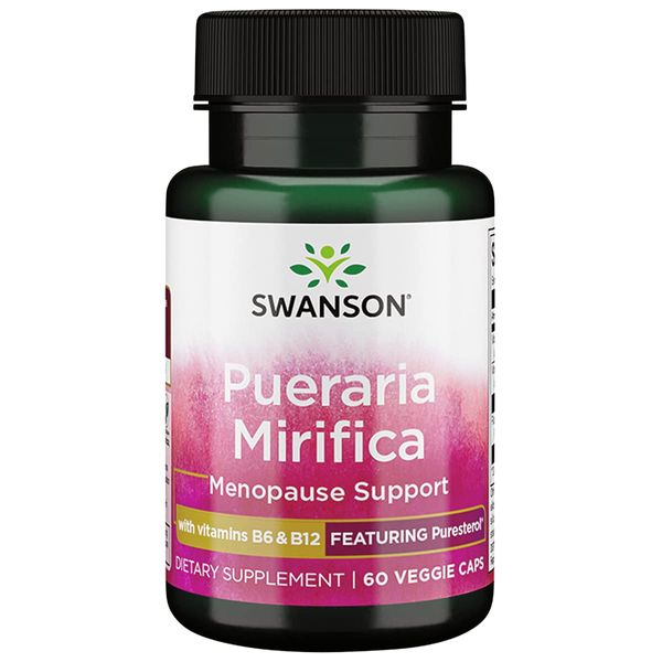 Swanson Pueraria Mirifica with B6 '&' B12 60 Veg Capsules