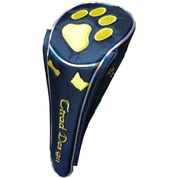 Golf Head Cover Driver Paw Magnetic (Navy, Driver)