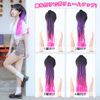 TefuRe Q37-B36 Braided Extensions, Wig, Ponytail, Hair Extension, Kids, Adults, Women, Men, Hip Hop, Dance, Elastic, Easy to Put On and Take Off, Flashy Hair, Braid Extensions, Silver