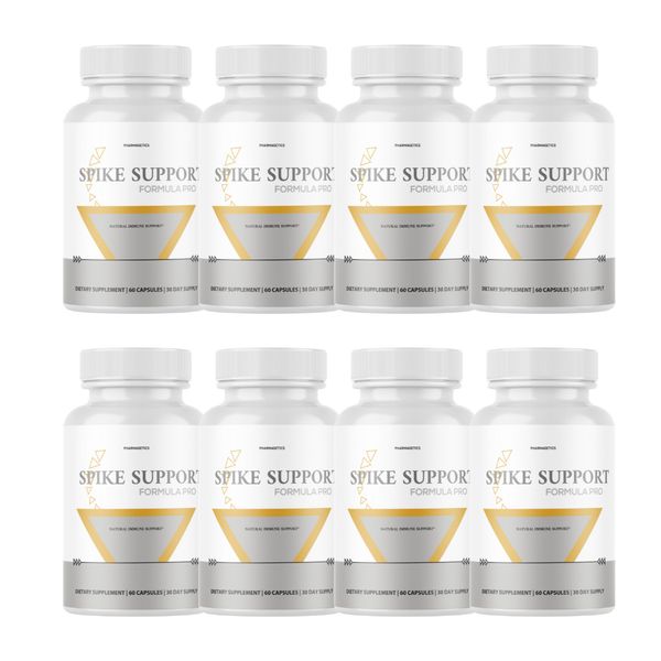 Spike Support Formula Pro - Natural Immune Support Supplement - 8 Bottles