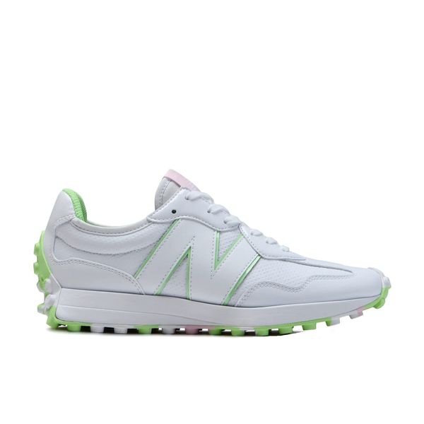 New Balance WGS327 Women's Golf Shoes, Lace, Spikeless, WM (white/pink)