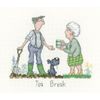 Heritage Crafts Cross Stitch Kit - Golden Years, Tea Break