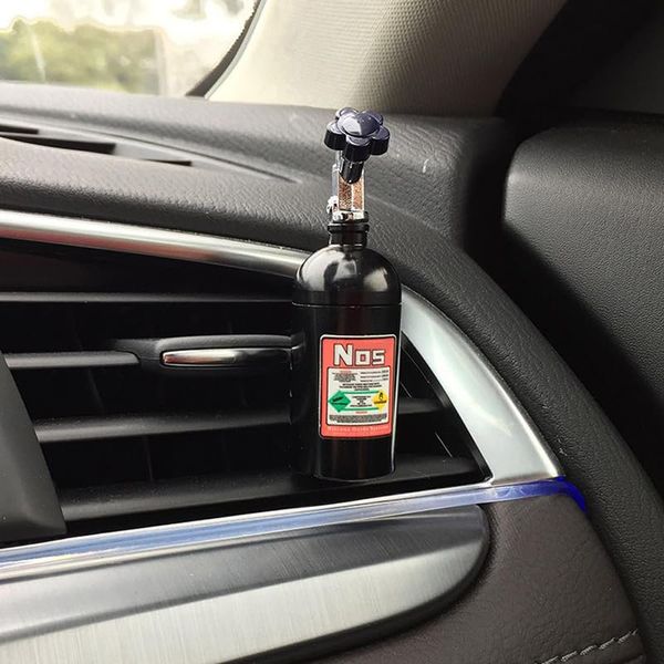 Nitrous Oxide (NOS) Air Freshener Vent Clip (Black)