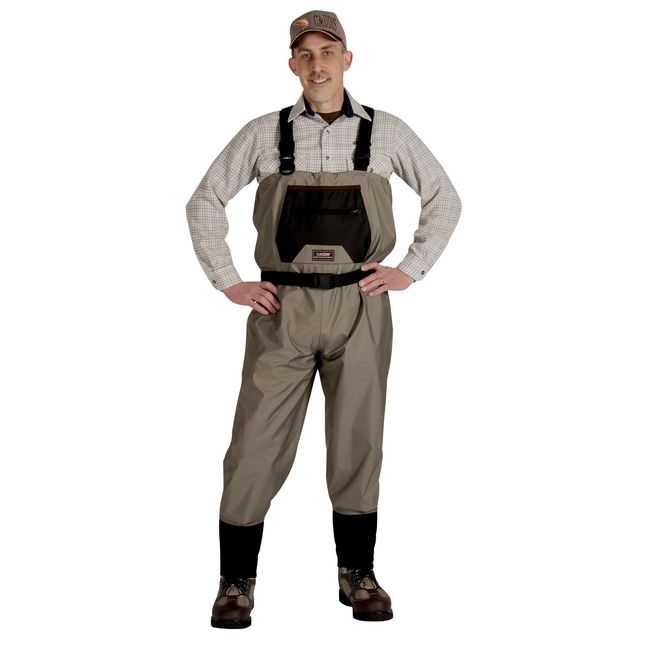 Caddis Wading Systems CA9901W-M Men's Breathable Stockingfoot Waders - Medium Tan