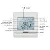 KETOTEK Digital Water Underfloor Heating Thermostat Programmable 3A, Under Floor Heating Controller LCD Touch Screen