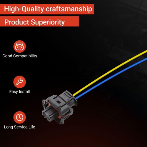 Powkos Diesel Fuel Injector Connector Harness 88988963 Compatible with Chevrolet GMC 6.6L Duramax LLY LBZ LLM Replaces 88988584 88953309 994S1024 68199274AA CU2Z14S411ARA S-1024 1P1626
