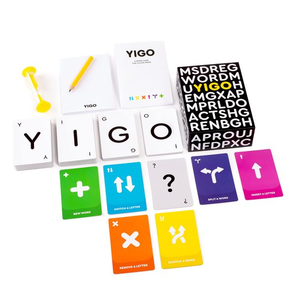 YIGO - Fun & Challenging Word Game for Clever Minds - Exciting Brain Game for Kids,Teens & Adults - Improves Spelling, Vocabulary & Memory - Educational Family Card Game