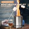 Tabel Top Fire Pit Mini, Portable Firepit Outdoor, 5.5 Inch Tabletop Firepit Blue