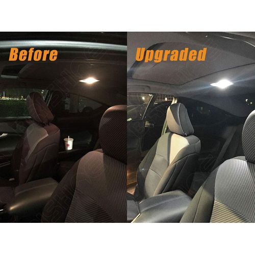 BRISHINE White Interior LED Lights Kit for 2004-2020 2021 2022 Subaru WRX/WRX STI/Impreza Super Bright 6000K LED Interior Light Bulbs Package + License Plate Lights and Install Tool
