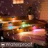4 PC Solar Pool Side Lights Color Changing Waterproof LED Night Light Yard Decor