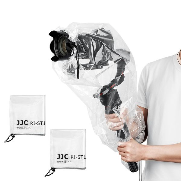 JJC 2 Pack Waterproof Stabilizer Rain Cover, Portable Camera Gimbal Stabiliser Raincoat Protector Fits DJI RS3 Pro Mini RSC 2 Ronin-SC Zhi-yun WEEBILL 3S CRANE 4 & More Stabilizer Below 16.3x8.6x7.7''