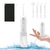 Water Flosser, Vinmax Portable Cordless Water Flossers for Teeth,Mini Rechargeable Home & Travel Water Flossers,3 Modes & IPX7 Waterproof,5Jet Tips,Braces Bridges Care. (White)
