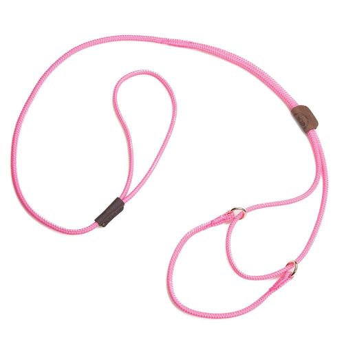 Mendota Pet Show Martingale Style Leash - Leash & Collar Combo, Made in The USA - Pink, 10 in x 1/8 in x 40 in