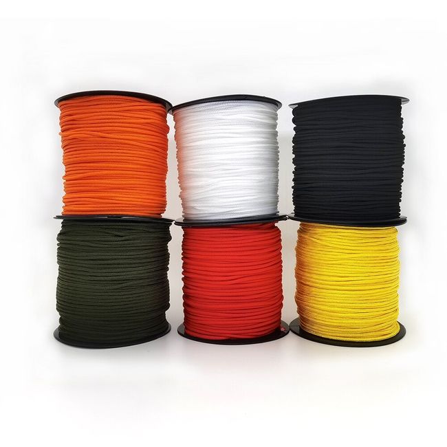 100 Colors Paracord 2mm 100 FT,50FT One Stand Cores Paracord Rope for  Survival Parachute Cord